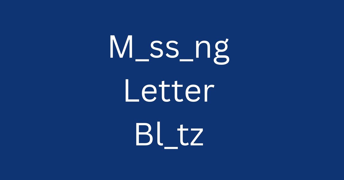 Missing Letter Blitz: Billie Eilish Quiz - By Kayla-Reed