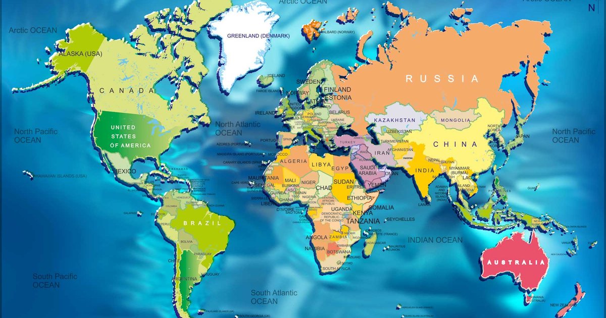 Largest Countries Containing Each Letter Quiz