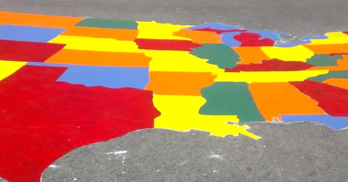 Paint the US! Map Quiz