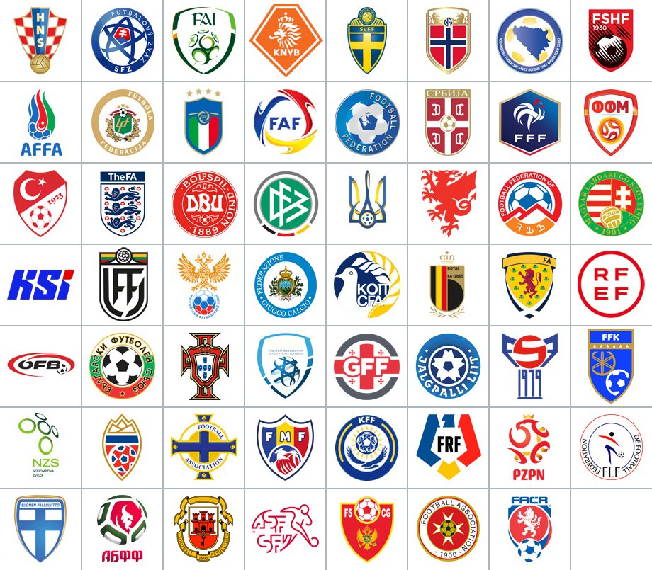 European Football Team Logo European Football Team Logo