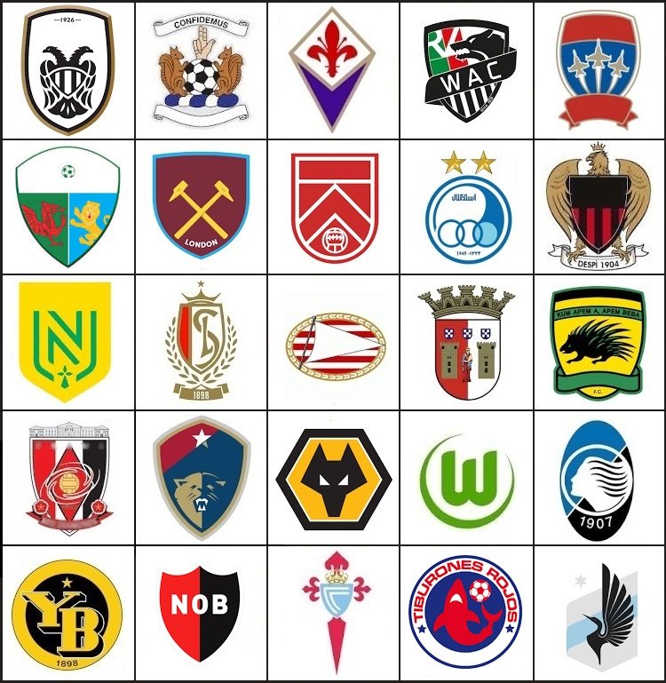 Guess The Football (Soccer) Team Logo (Football Quiz) 