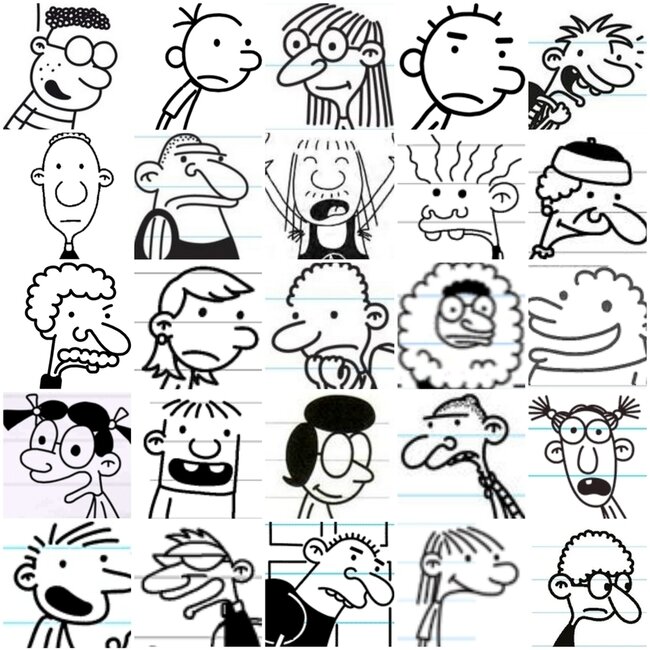 Diary of a wimpy kid characters by image quiz