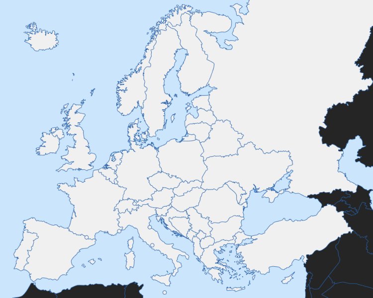 Blank Map Of Europe 1939