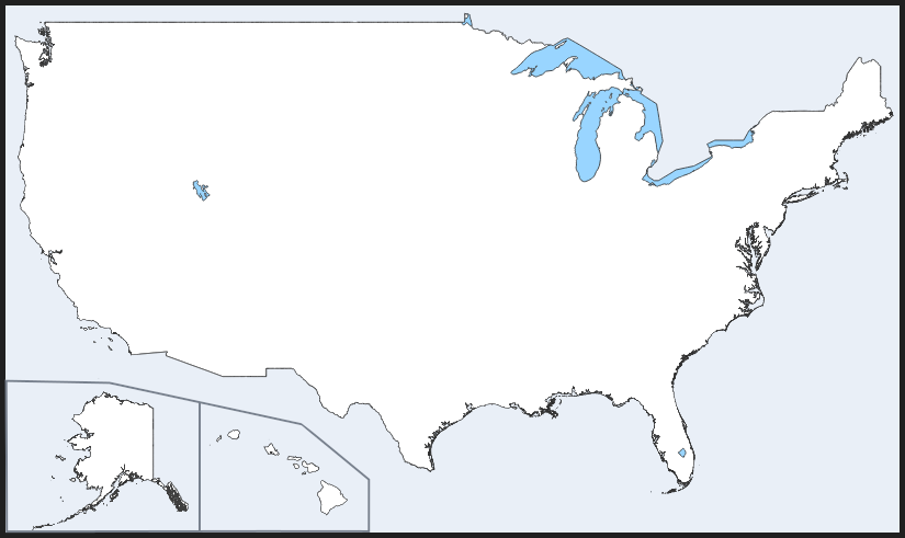 Pinpoint Accuracy: US Capitals No Borders Quiz