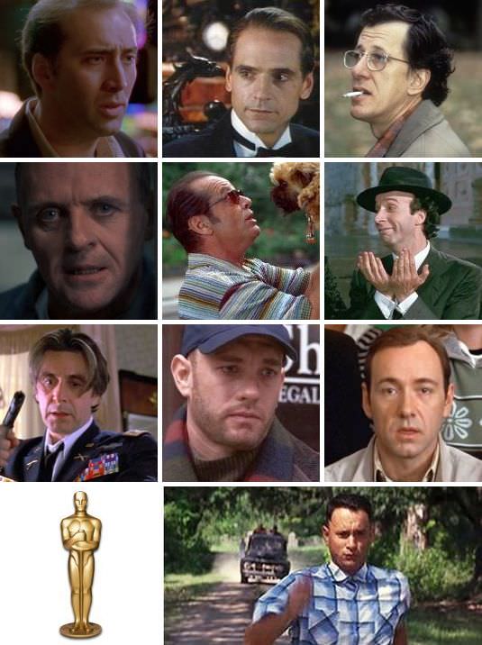 Academy Award for Best Actor 1990's Quiz - By Pilgab