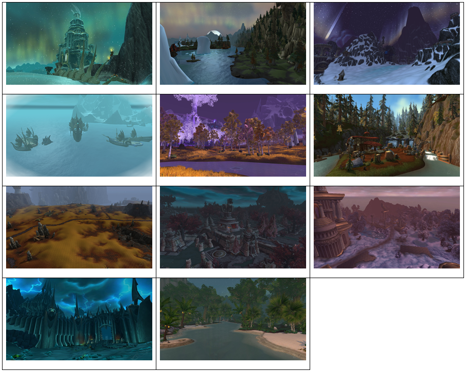 Northrend World of Warcraft: Northrend Zones by Image Quiz - By Moai