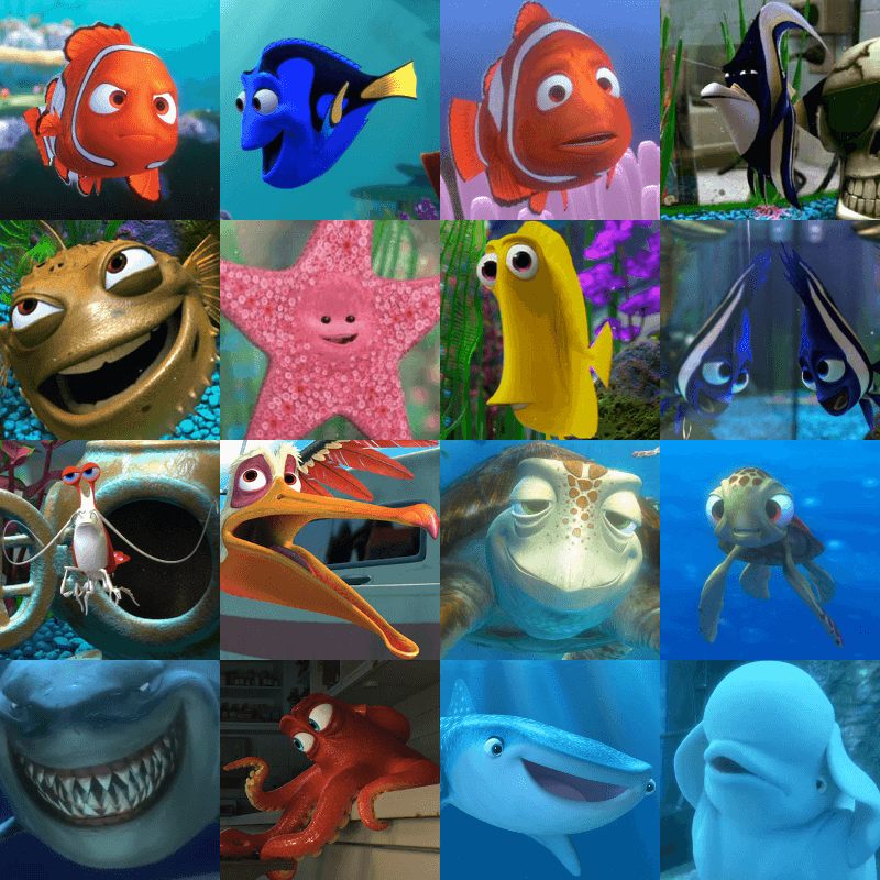 Finding Nemo Character Guide
