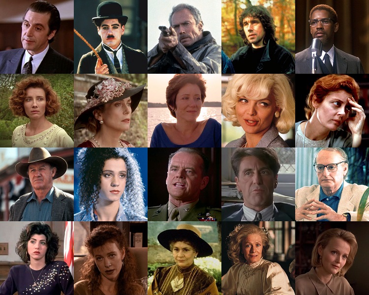 1992 OSCAR BEST PICTURE NOMINATIONS visual data 6