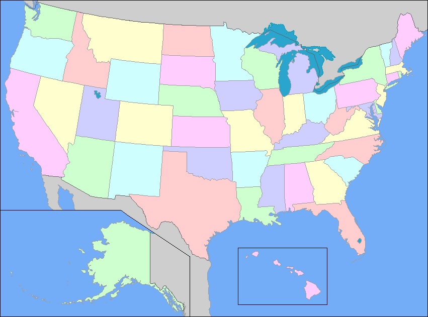 Random State Borders Can You Find Colorado? Quiz - By xant_spectro