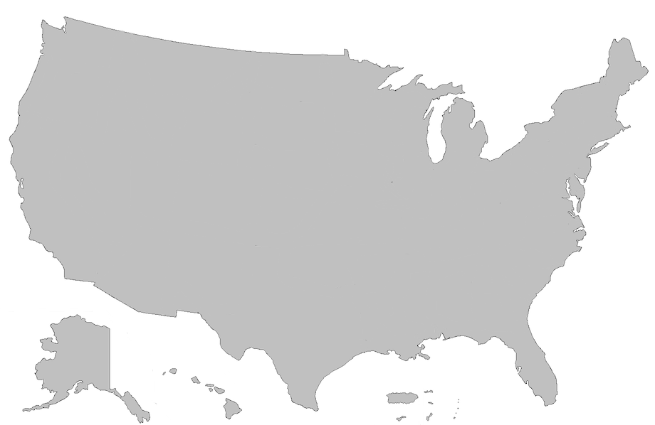 Usa Map Without States - XIGatLI