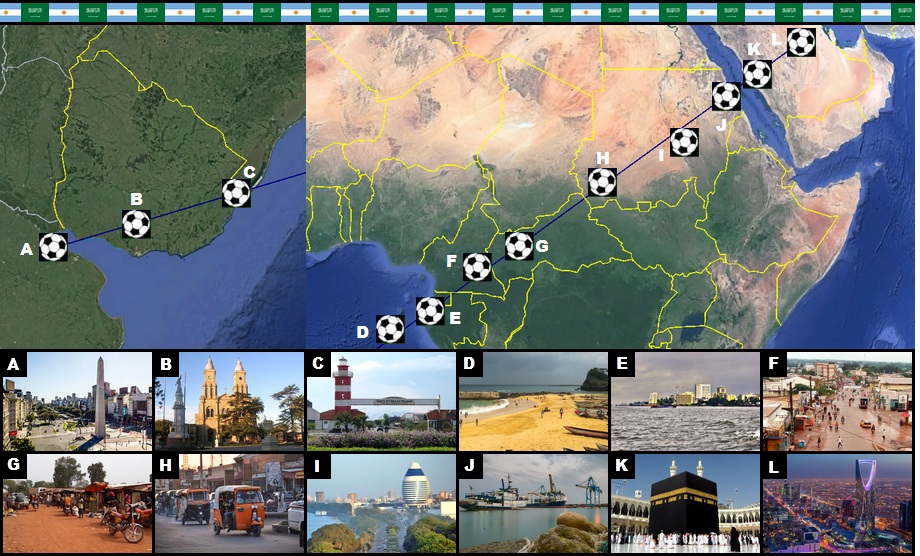 Between Buenos Aires and Riyadh Quiz - By xyz_