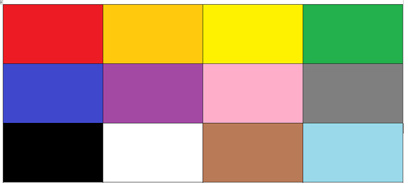 Click on the colors in Mandarin - pinyin to color Quiz - By Fei_Laoshi