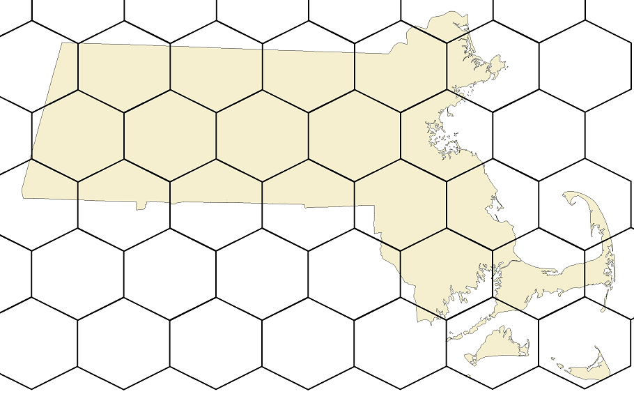 Fill the Hex Map of Massachusetts Quiz By Acntx