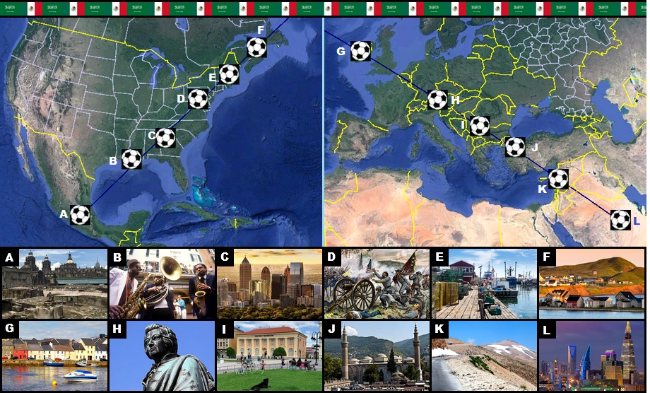 Between Mexico City and Riyadh Quiz - By xyz_