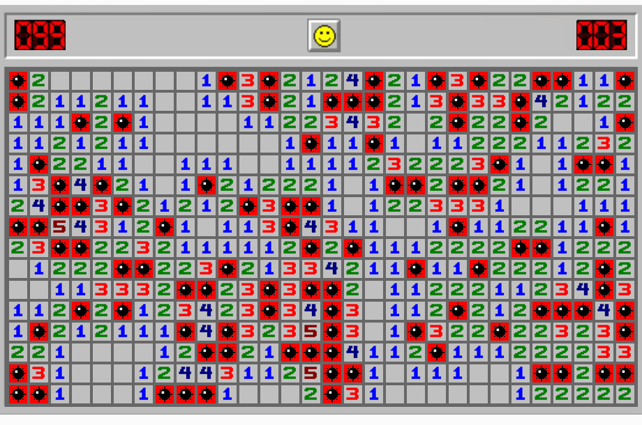 Minesweeper 003 (Expert) Quiz - By JoeCoolJRRT