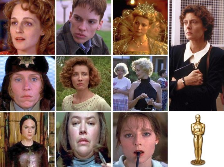 Academy Award for Best Actress 1990's Quiz - By Pilgab