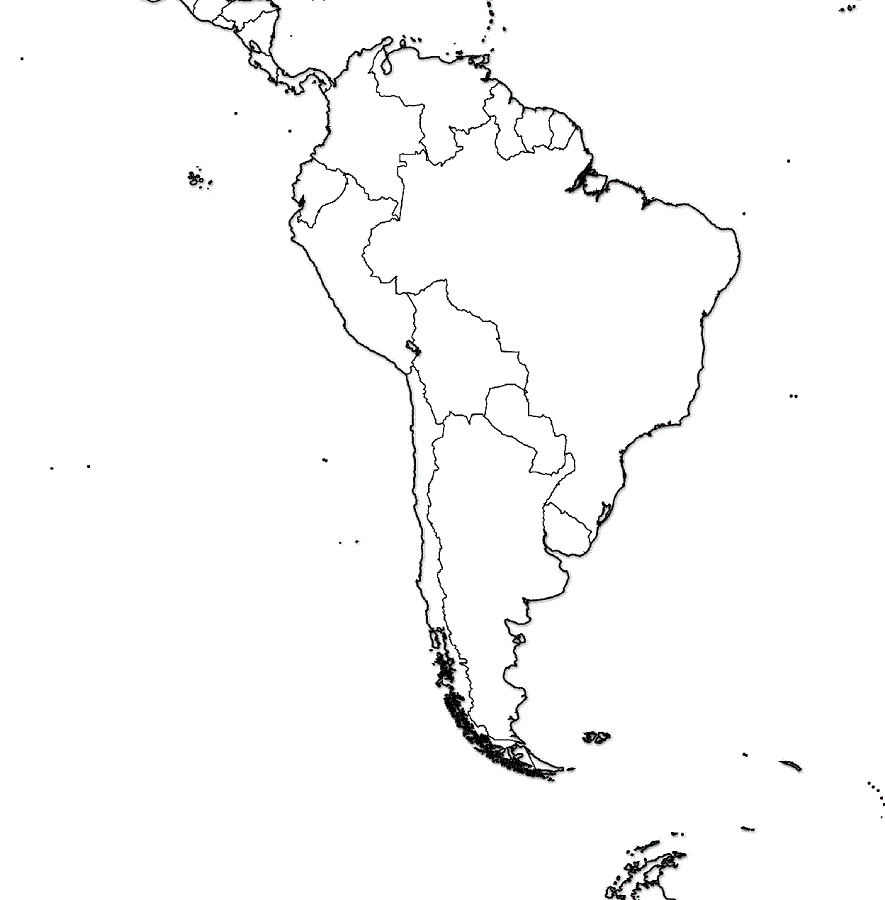 Seas around South America (Map Click) Quiz - By archieblok