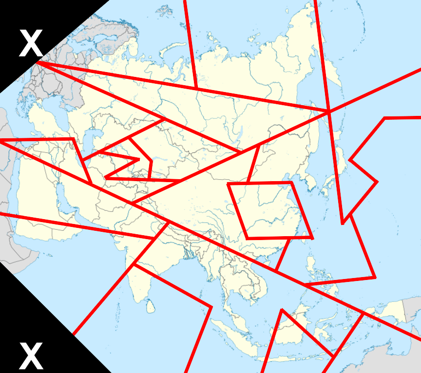 20 Asian Cities Shape Map Quiz - By Addicted-Nation