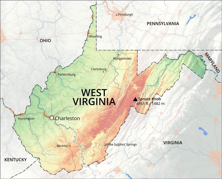 West Virginia Physical Geography Quiz By mucciniale