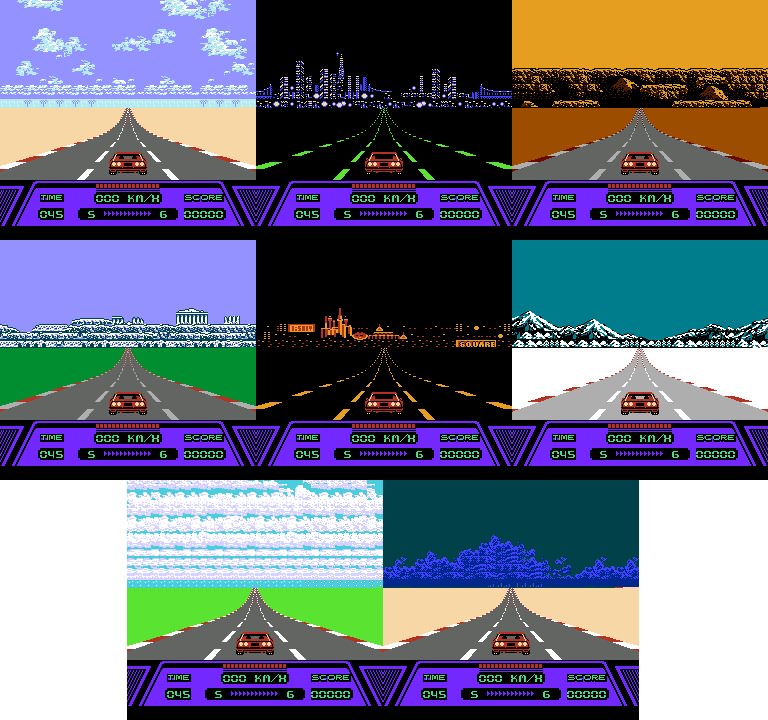 Rad Racer Map Rad Racer levels Quiz - By JamesJonathan