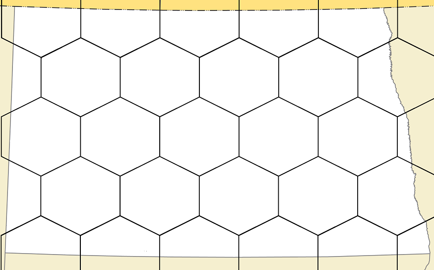 Fill the Hex Map of North Dakota Quiz By Acntx