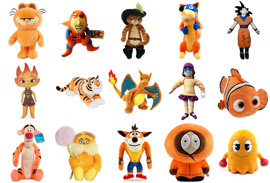 Orange Cartoon Characters Plush Toys Picture Click Quiz - By johncenafan612