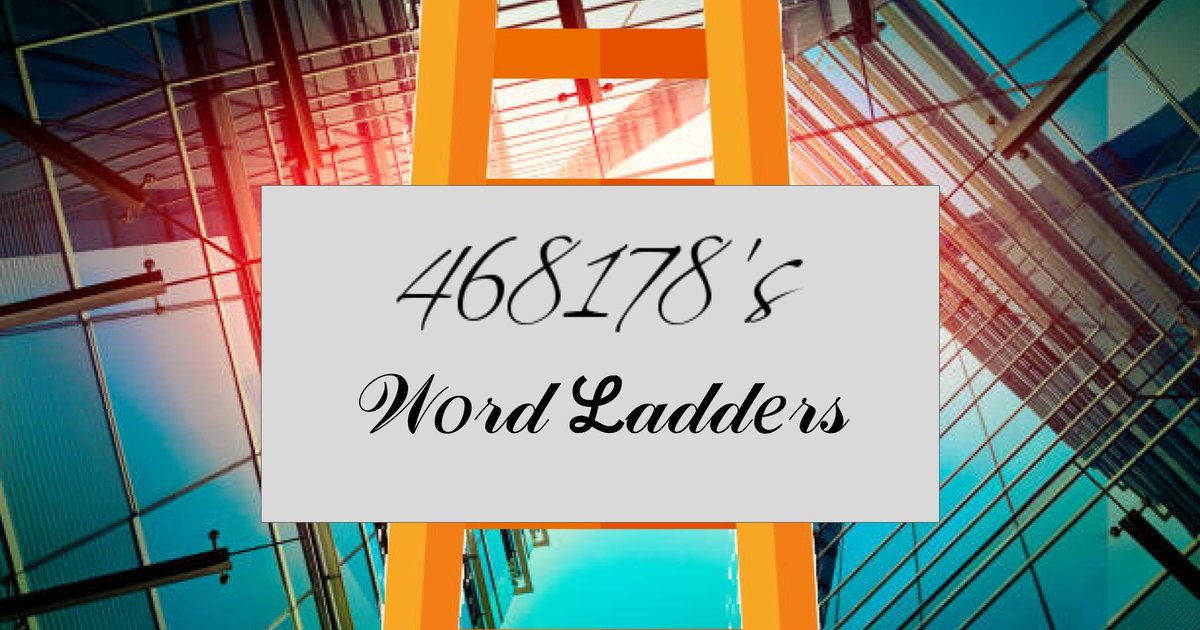 468178's Word Ladders Quiz Playlist By 468178